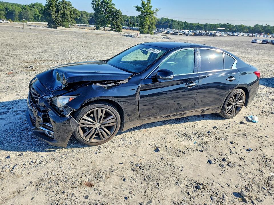 2014 Infiniti Q50 მანქანა იყიდება აუქციონზე, vin: JN1BV7AR8EM697985, აუქციონის ნომერი: 60600276