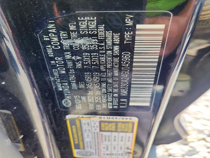 62593256 :رقم المزاد ، KM8J3CA24GU145960 vin ، 2016 Hyundai Tucson مزاد بيع