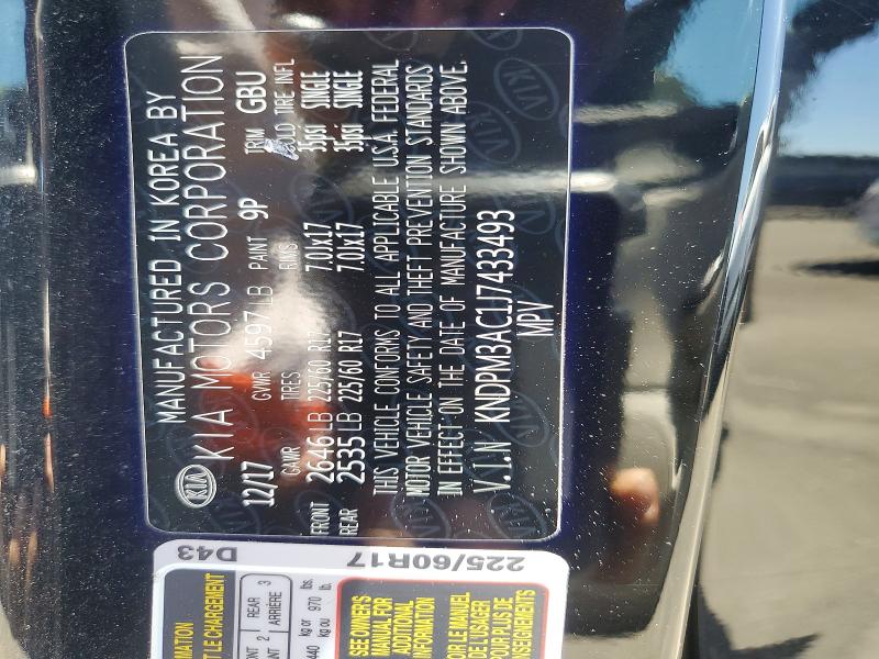 52711616 :رقم المزاد ، KNDPM3AC1J7433493 vin ، 2018 Kia Sportage L مزاد بيع