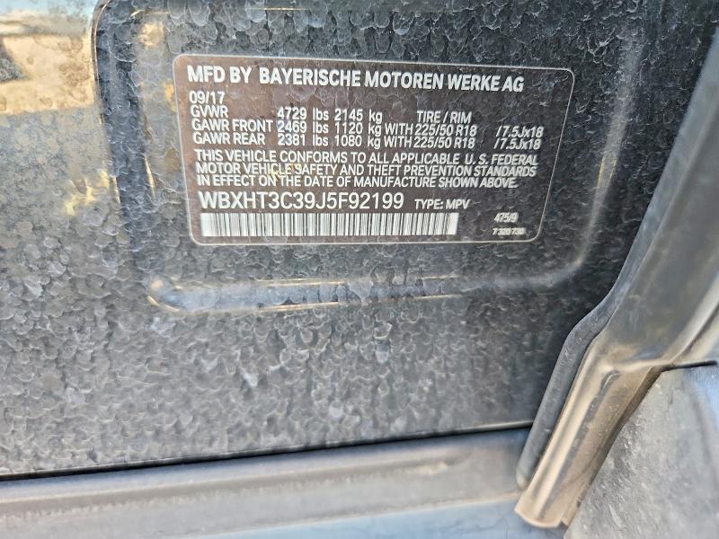 60451286 :رقم المزاد ، WBXHT3C39J5F92199 vin ، 2018 Bmw X1 مزاد بيع