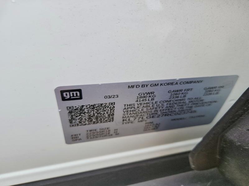 Aukcja sprzedaży 2024 Chevrolet Trax, vin: KL77LGE27RC023745, numer aukcji: 60071736
