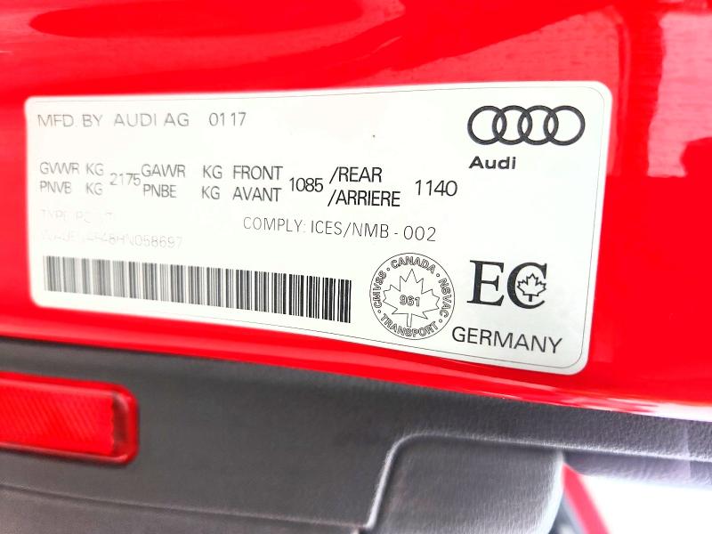 Продаж на аукціоні авто 2017 Audi A4, vin: WAUENAF48HN058697, номер лоту: 61957276
