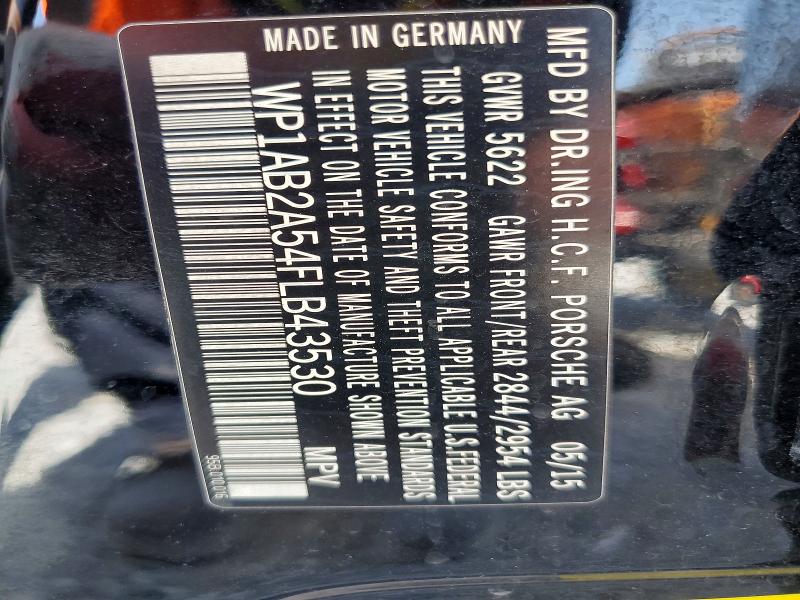 60588686 :رقم المزاد ، WP1AB2A54FLB43530 vin ، 2015 Porsche Macan مزاد بيع