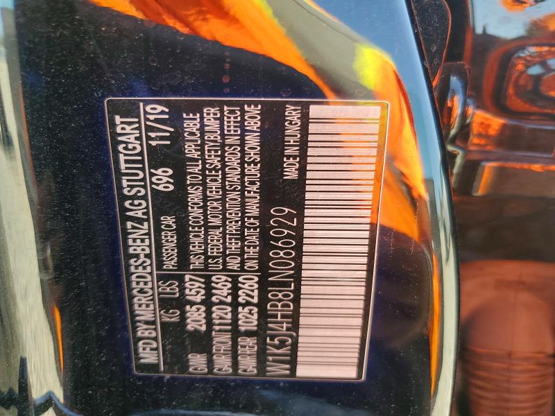 Продаж на аукціоні авто 2020 Mercedes-benz Cla, vin: W1K5J4HB8LN086929, номер лоту: 62100746