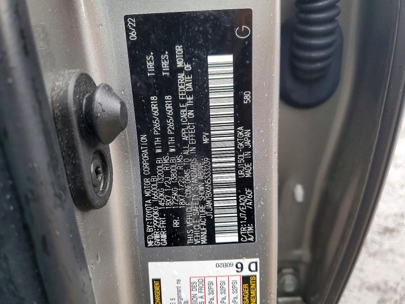 59642976 :رقم المزاد ، JTJAM7BX6N5333239 vin ، 2022 Lexus Gx مزاد بيع