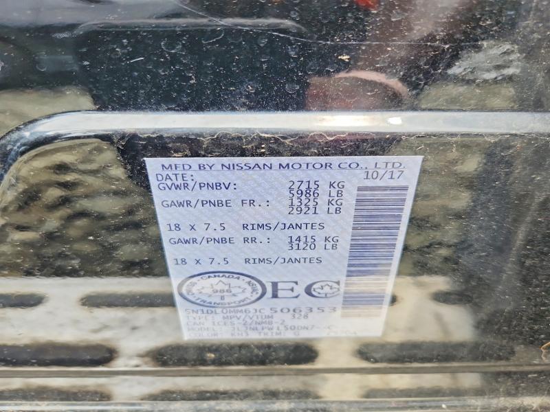 Aukcja sprzedaży 2018 Infiniti Qx60, vin: 5N1DL0MM6JC506353, numer aukcji: 60150896