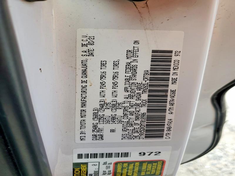 Aukcja sprzedaży 2021 Toyota Tacoma, vin: 3TYRX5GN3MT018906, numer aukcji: 60091016