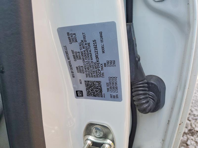 Продажа на аукционе авто 2024 Chevrolet Colorado, vin: 1GCPTFEK0R1216215, номер лота: 59264596