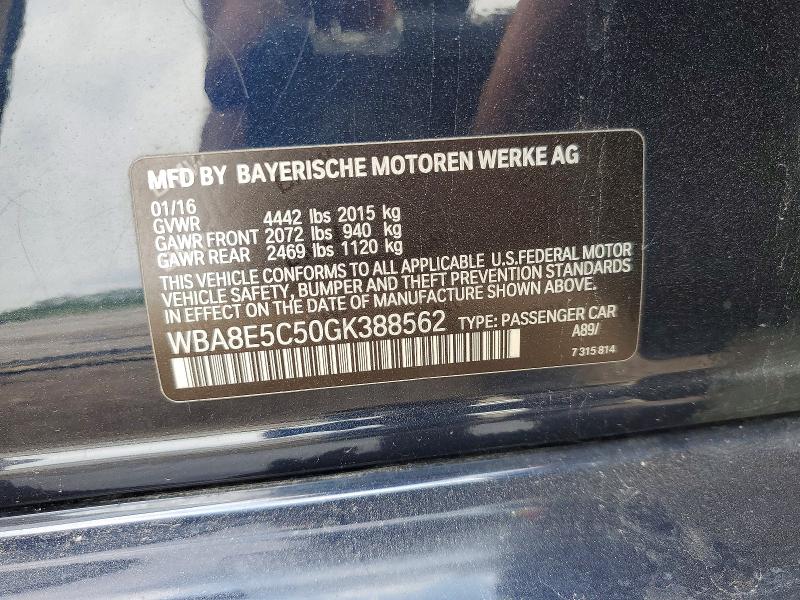 2016 Bmw 328 მანქანა იყიდება აუქციონზე, vin: WBA8E5C50GK388562, აუქციონის ნომერი: 63005946