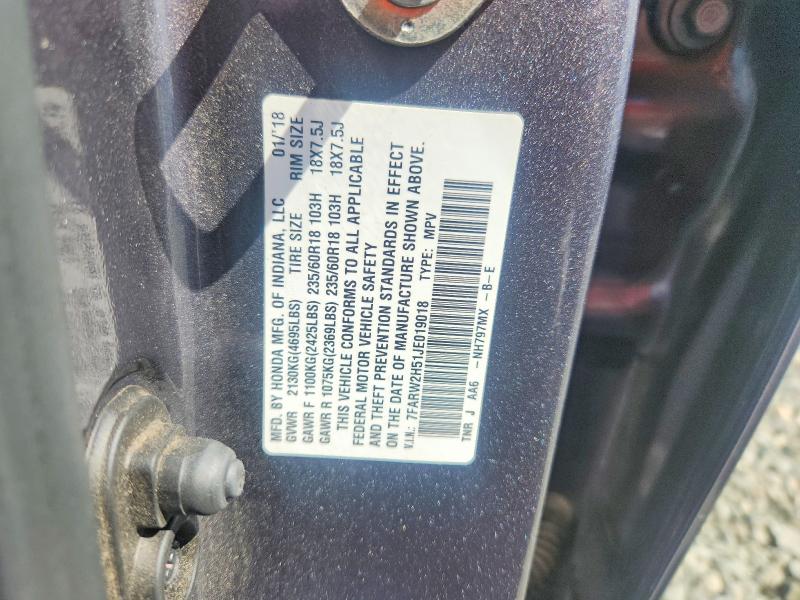 Aukcja sprzedaży 2018 Honda Cr-v, vin: 7FARW2H51JE019018, numer aukcji: 60963856