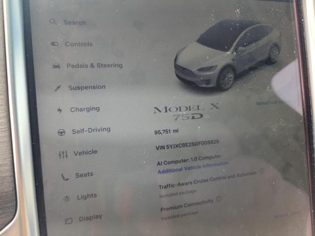 57028106 :رقم المزاد ، 5YJXCBE25GF008828 vin ، 2016 Tesla Model X مزاد بيع