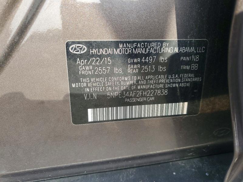 Продаж на аукціоні авто 2015 Hyundai Sonata, vin: 5NPE34AF2FH227838, номер лоту: 61618466