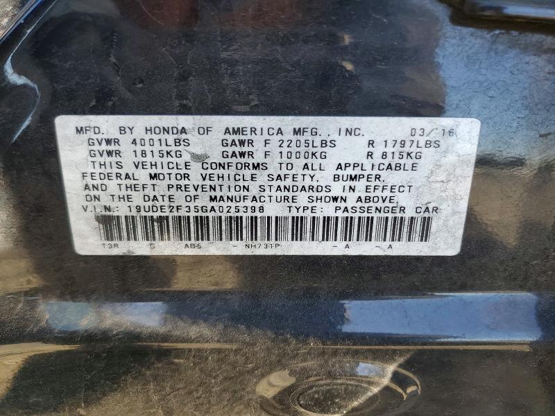 Aukcja sprzedaży 2016 Acura Ilx, vin: 19UDE2F35GA025398, numer aukcji: 61970056