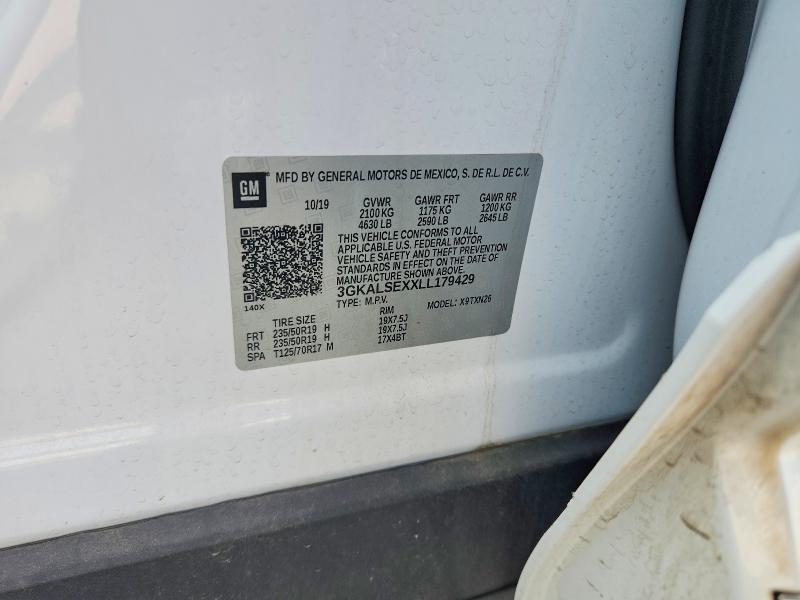 62311796 :رقم المزاد ، 3GKALSEXXLL179429 vin ، 2020 Gmc Terrain مزاد بيع