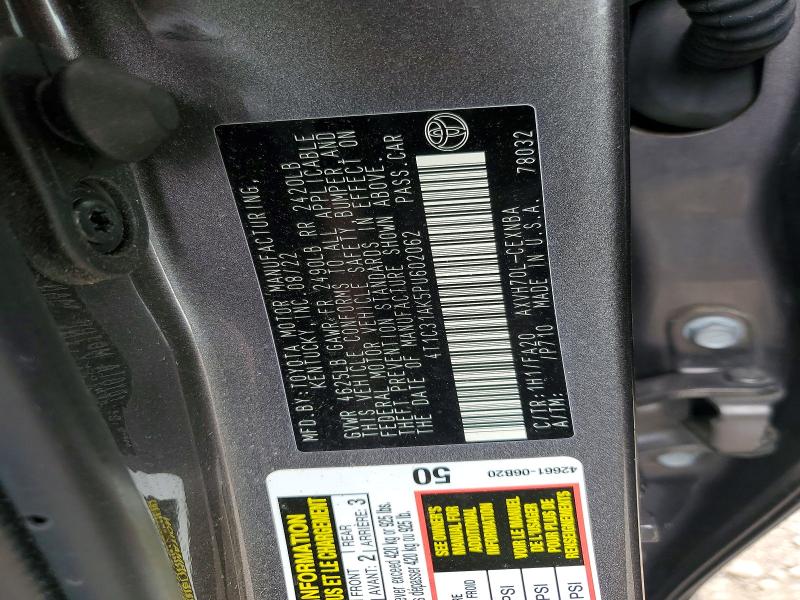 Aukcja sprzedaży 2023 Toyota Camry, vin: 4T1C31AK5PU602062, numer aukcji: 62129616