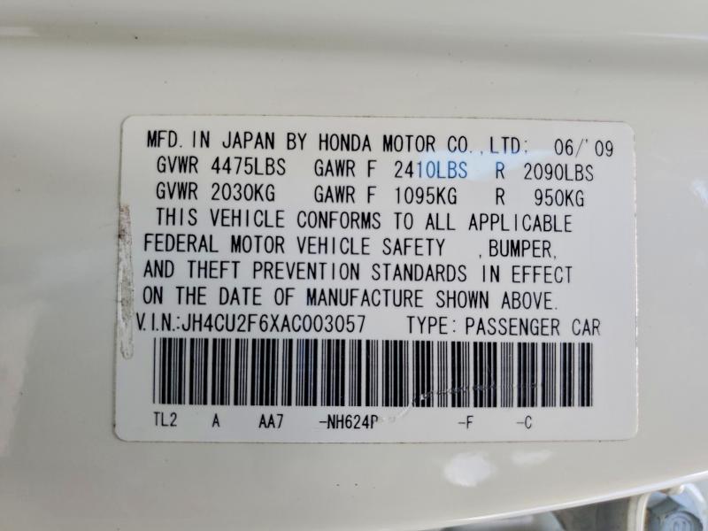 Продажа на аукционе авто 2010 Acura Tsx, vin: JH4CU2F6XAC003057, номер лота: 61009466