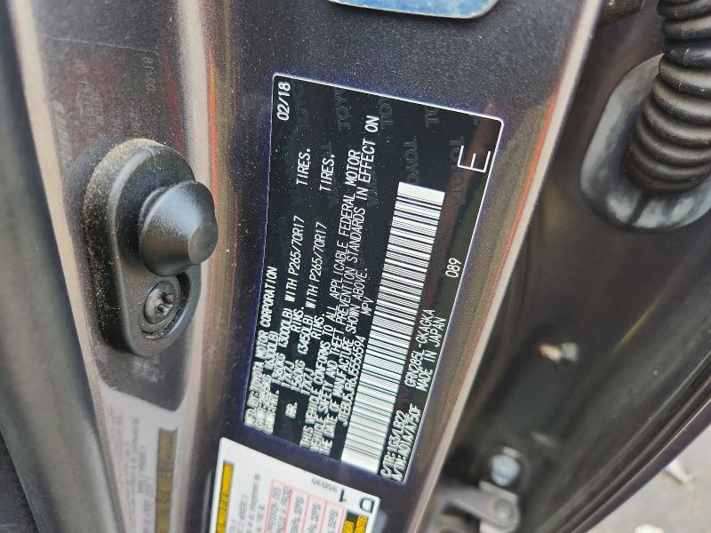 2018 Toyota 4runner მანქანა იყიდება აუქციონზე, vin: JTEBU5JR6J5556594, აუქციონის ნომერი: 61521126