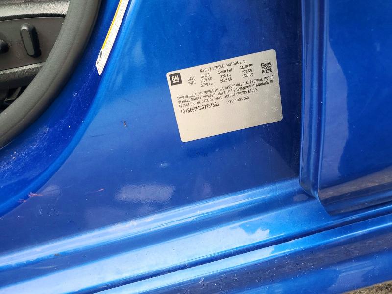 Продаж на аукціоні авто 2016 Chevrolet Cruze, vin: 1G1BE5SM9G7261533, номер лоту: 60304556