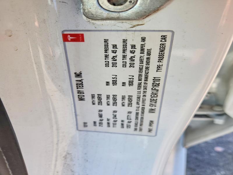 2018 Tesla Model 3 მანქანა იყიდება აუქციონზე, vin: 5YJ3E1EA1JF162101, აუქციონის ნომერი: 60524326