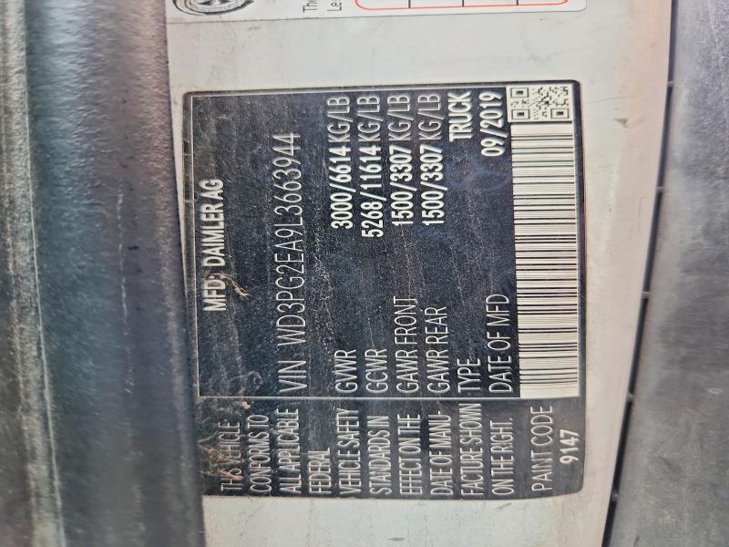 Aukcja sprzedaży 2020 Mercedes-benz Metris, vin: WD3PG2EA9L3663944, numer aukcji: 59328566