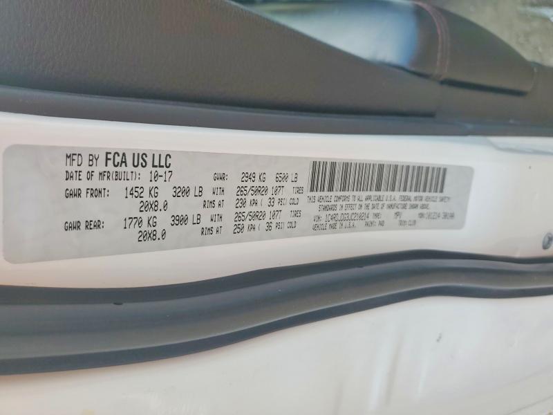 Aukcja sprzedaży 2018 Dodge Durango, vin: 1C4RDJDG3JC210214, numer aukcji: 60513696