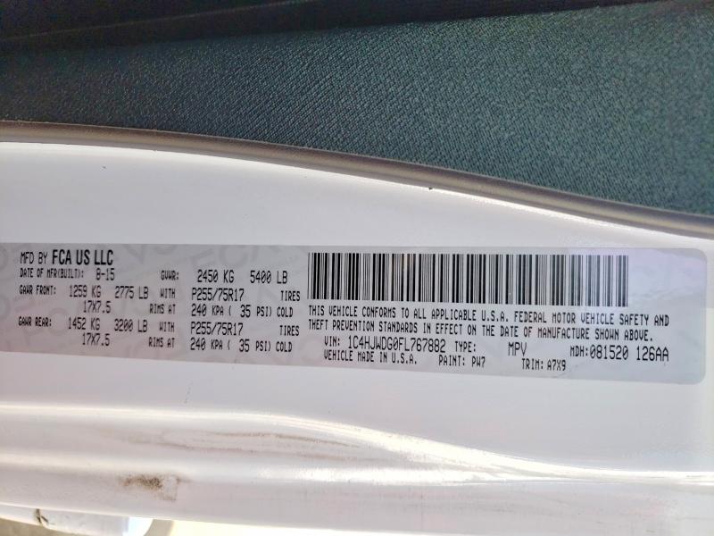 Продаж на аукціоні авто 2015 Jeep Wrangler Unlimited, vin: 1C4HJWDG0FL767882, номер лоту: 60479106