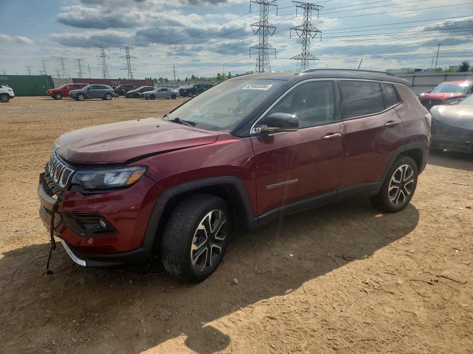 Продаж на аукціоні авто 2022 Jeep Compass, vin: 3C4NJDCB7NT150074, номер лоту: 62483336
