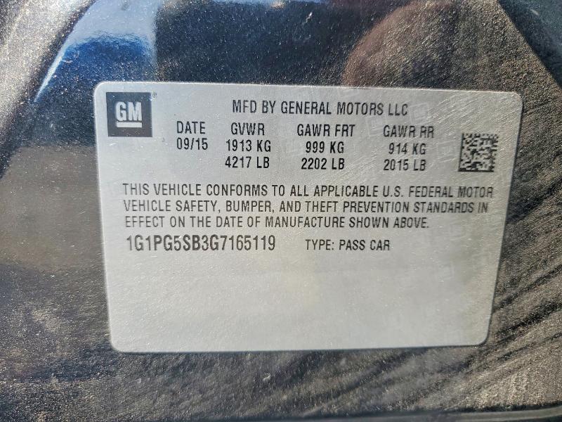 Продаж на аукціоні авто 2016 Chevrolet Cruze Limited, vin: 1G1PG5SB3G7165119, номер лоту: 59880346
