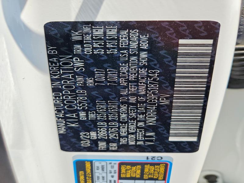 Aukcja sprzedaży 2023 Kia Sorento, vin: KNDRH4LG9P5187543, numer aukcji: 59728466