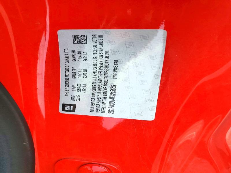 Продажа на аукционе авто 2015 Chevrolet Camaro, vin: 2G1FK3DJ4F9215655, номер лота: 62738226