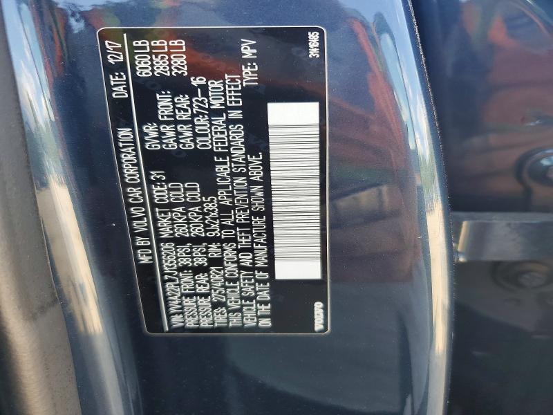 Aukcja sprzedaży 2018 Volvo Xc90, vin: YV4A22PL7J1356206, numer aukcji: 58081546