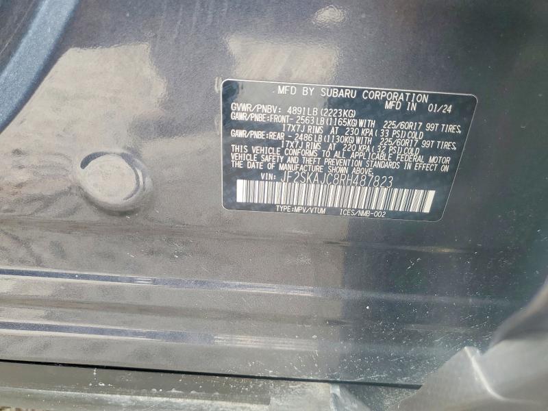 Продаж на аукціоні авто 2024 Subaru Forester, vin: JF2SKAJC8RH487823, номер лоту: 61373406