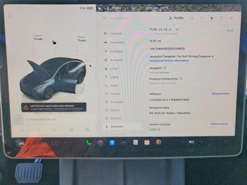 Aukcja sprzedaży 2025 Tesla Model Y, vin: 7SAYGDED2SF259629, numer aukcji: 60015586