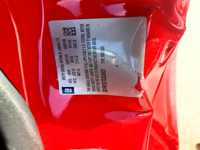 2012 Chevrolet Camaro მანქანა იყიდება აუქციონზე, vin: 2G1FB1E37C9200437, აუქციონის ნომერი: 62668056