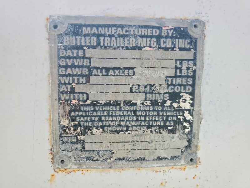 1995 Butler Trailers მანქანა იყიდება აუქციონზე, vin: 1BUP25102S1004129, აუქციონის ნომერი: 62596596