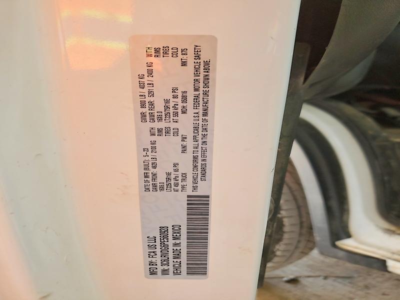 2023 Ram Promaster 2500 მანქანა იყიდება აუქციონზე, vin: 3C6LRVDG6PE560928, აუქციონის ნომერი: 63042746