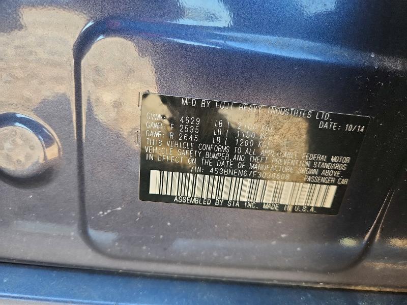 Продаж на аукціоні авто 2015 Subaru Legacy, vin: 4S3BNEN67F3030608, номер лоту: 61192246