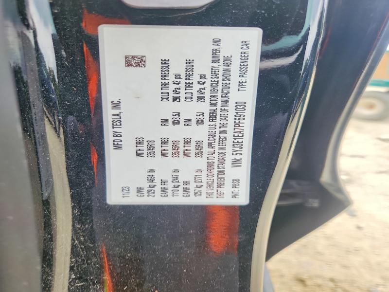 Aukcja sprzedaży 2023 Tesla Model 3, vin: 5YJ3E1EA7PF691030, numer aukcji: 62129686