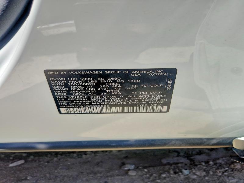 Aukcja sprzedaży 2024 Volkswagen Atlas, vin: 1V2HR2CA1RC623825, numer aukcji: 60286436