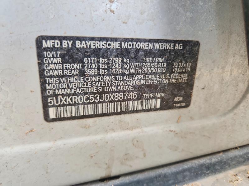 62667386 :رقم المزاد ، 5UXKR0C53J0X88746 vin ، 2018 Bmw X5 مزاد بيع
