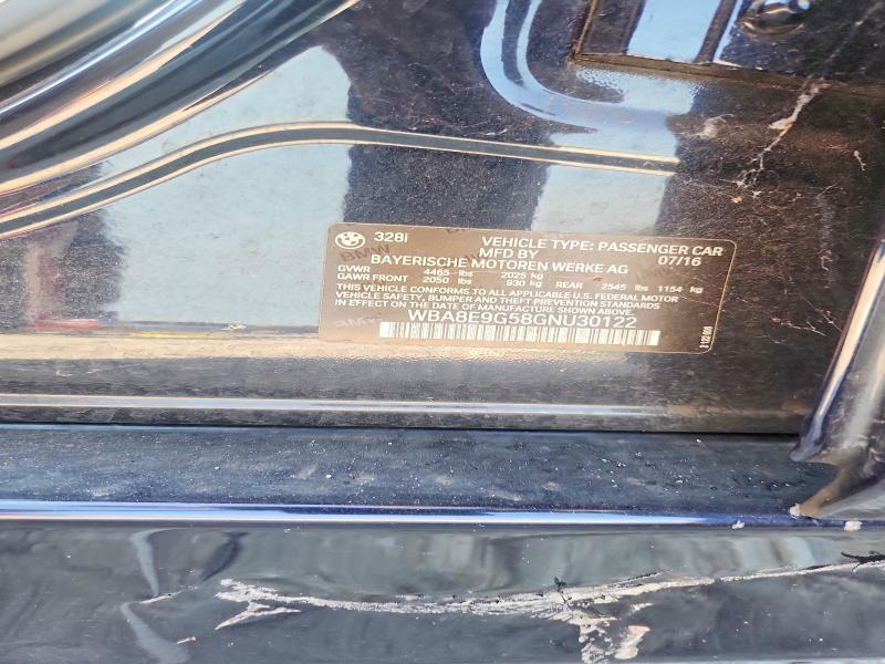 Продажа на аукционе авто 2016 Bmw 328, vin: WBA8E9G58GNU30122, номер лота: 59662366