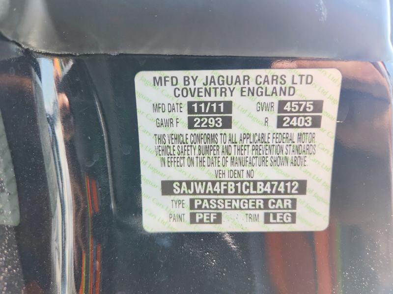 61604926 :رقم المزاد ، SAJWA4FB1CLB47412 vin ، 2012 Jaguar Xk مزاد بيع