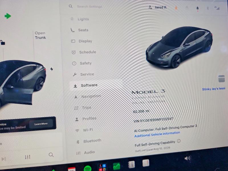 Aukcja sprzedaży 2021 Tesla Model 3, vin: 5YJ3E1EB9MF032547, numer aukcji: 62454656