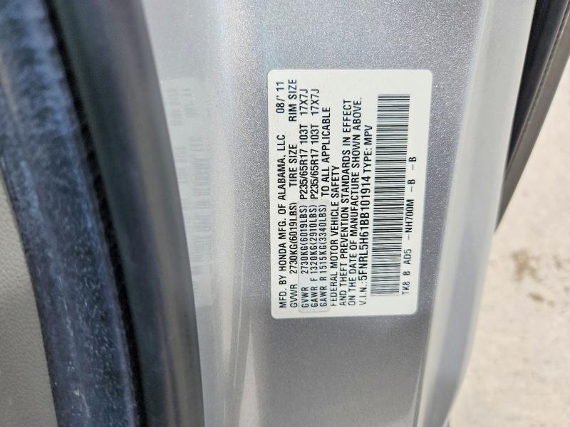Aukcja sprzedaży 2011 Honda Odyssey, vin: 5FNRL5H61BB101914, numer aukcji: 61329646