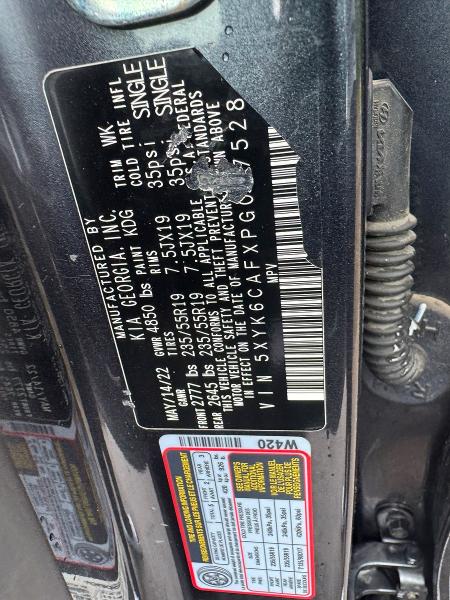 63398376 :رقم المزاد ، 5XYK6CAFXPG027528 vin ، 2023 Kia Sportage مزاد بيع