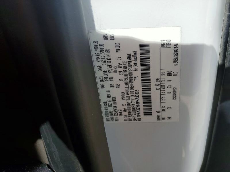 Продаж на аукціоні авто 2023 Ford Transit, vin: 1FBAX2Y88PKA93892, номер лоту: 60080196