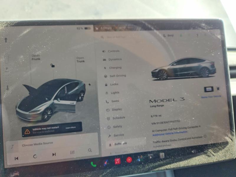 2026 Tesla Model 3 მანქანა იყიდება აუქციონზე, vin: 5YJ3E1EA7TF137710, აუქციონის ნომერი: 62326746