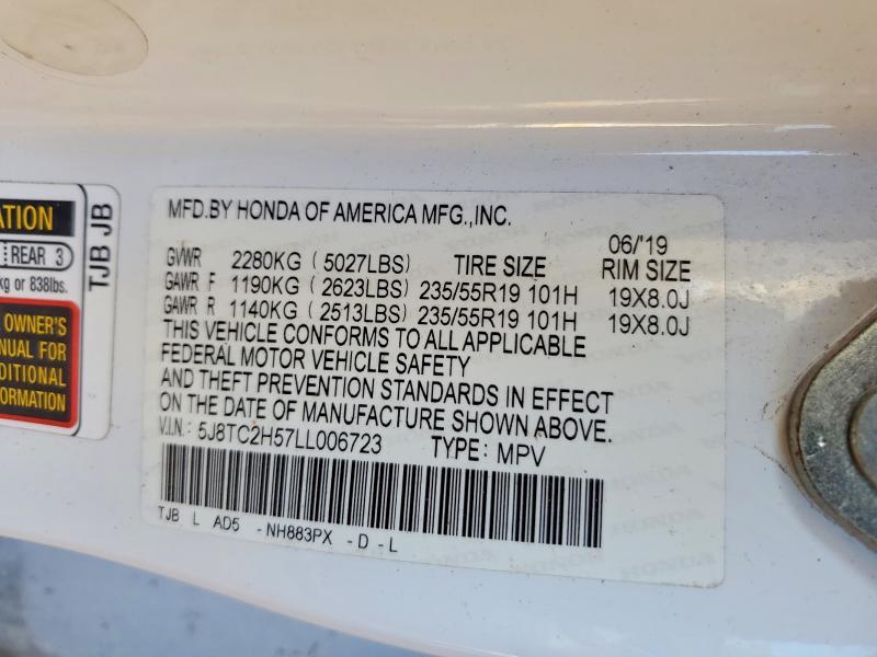 Aukcja sprzedaży 2020 Acura Rdx, vin: 5J8TC2H57LL006723, numer aukcji: 60325986