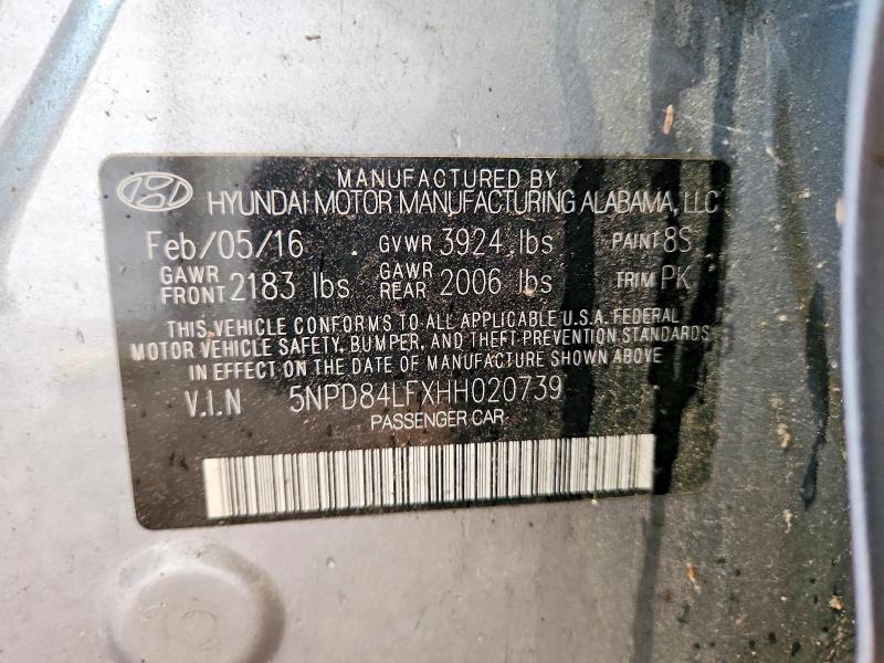 Продажа на аукционе авто 2017 Hyundai Elantra, vin: 5NPD84LFXHH020739, номер лота: 61151086