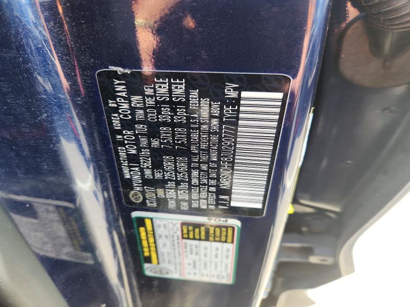 61464786 :رقم المزاد ، KM8SNDHF8JU290777 vin ، 2018 Hyundai Santa Fe مزاد بيع